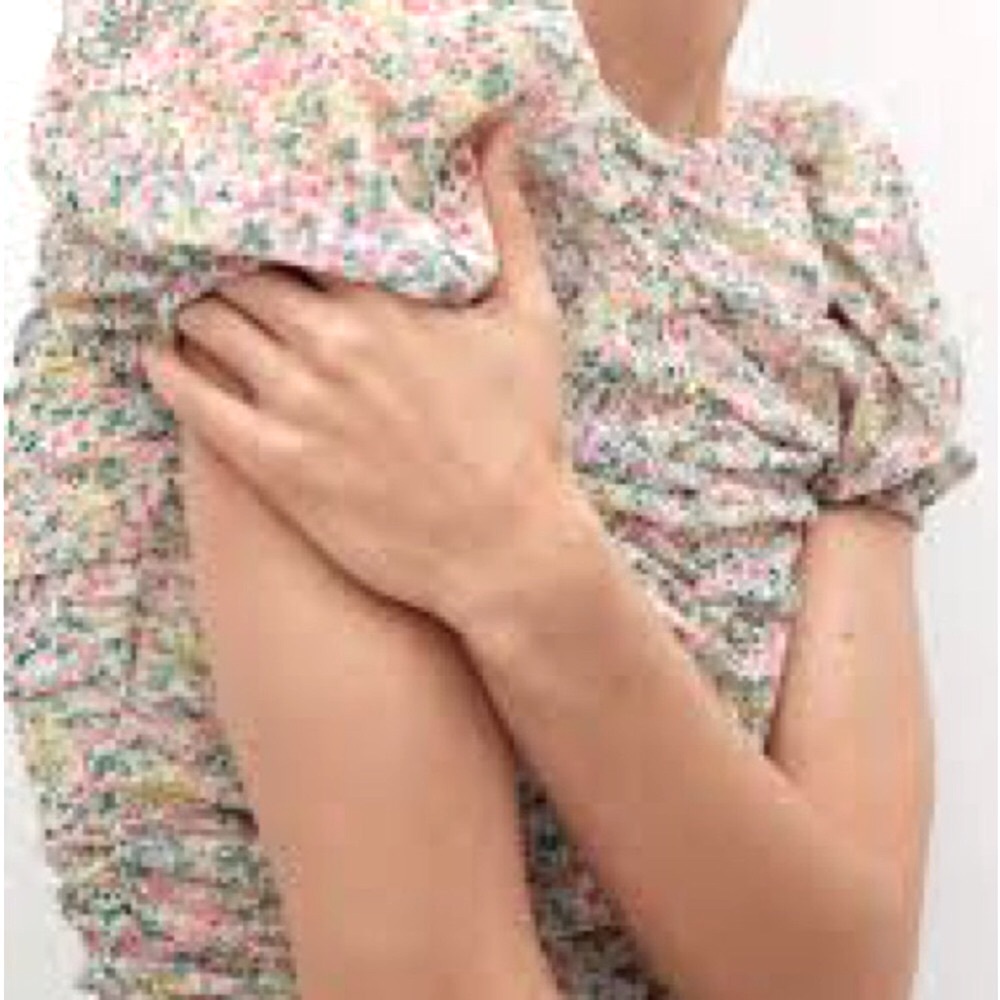 MANGO Floral Ruched Dress size 6 - Picture 5 of 10